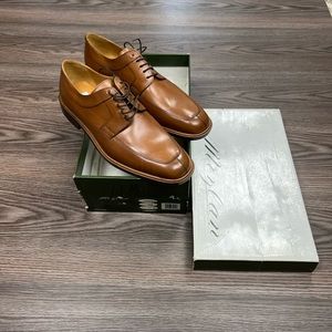 NEW Mezlan Tan Walnut Split Toe Oxfords 11 M
